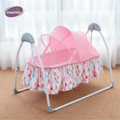 Nôi điện cho bé điều khiển từ xa kết hợp nhạc trắng ru ngủ Mastela SG239 - Nôi cho bé sơ sinh đu đưa tự động