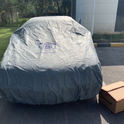Bạt phủ ô tô chất liệu vải không dệt 3 lớp cao cấp thương hiệu MACSIM cho xe ô tô Mazda 2 màu ghi