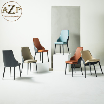 Bàn Ghế Ăn Phong Cách Đương Đại Châu Âu - Xu Hướng Hiện Nay Cho Không Gian Hiện Đại - Chân Thép Mặt Đá - Hàng Nhập Khẩu AZP