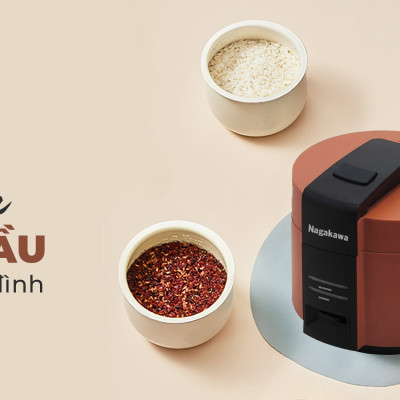 Nồi cơm điện Nagakawa NAG0143 - Dung tích 1.8L - Bảo hành 12 tháng - Hàng chính hãng