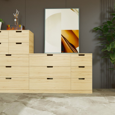 [Happy Home Furniture] SCANDINA, Tủ đựng đồ 6 ngăn kéo, 120cm x 47cm x 76cm ( DxRxC), THK_104