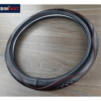 Bọc vô lăng cao cấp Macsim mã L38T mới chất liệu da thật - Khâu tay 100% phù hợp các loại xe