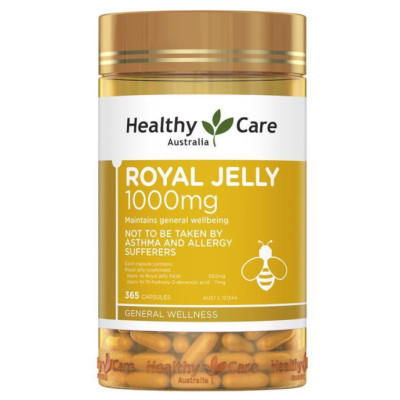 Sữa Ong chúa Healthy Care Royal Jelly Úc Hỗ trợ đẹp da, làm chậm quá trình lão hóa, giảm nám, tàn nhanh, tăng sức khỏe tổng thể - OZ Slim Store