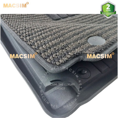 Thảm lót sàn ô tô 2 lớp cao cấp dành cho xe Ford Ranger/Raptor 2023-2024+ nhãn hiệu Macsim 3w chất liệu TPE