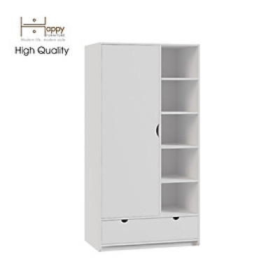 [Happy Home Furniture] CIRCLE, Tủ quần áo 1 cửa mở, 90cm x 56cm x 176cm ( DxRxC), TCM_072