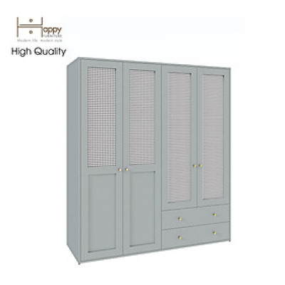 [Happy Home Furniture] ROTAN, Tủ quần áo 4 cửa mở , 160cm x 54cm x 180cm ( DxRxC), TCM_137