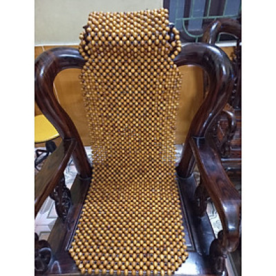 Tấm đệm lót ghế ôtô bằng hạt gỗ hương đẹp long lanh 