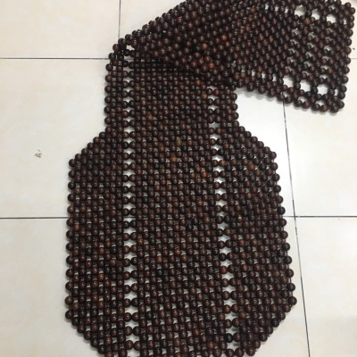 Đệm Lót Ghế Xe Ô Tô Hạt Gỗ Mun Cao Cấp Hạt 1.8cm ( hình thật )