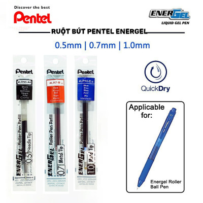 Hộp 12 Ruột bút nước energel Pentel LRN5 màu xanh 0.5mm