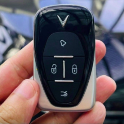 Bao da ép phom Handmade chìa khóa xe ô tô Vinfast E34 VF6 VF8 VF9 da bò thât giá tận xưởng (có bán sỉ) - hàng chính hãng