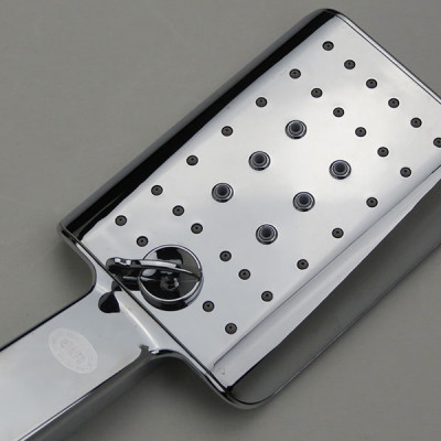 Bộ dây tay sen vuông 3 chế độ chảy chất liệu ABS mạ Chrome Eurolife EL-201SH (Trắng bạc)