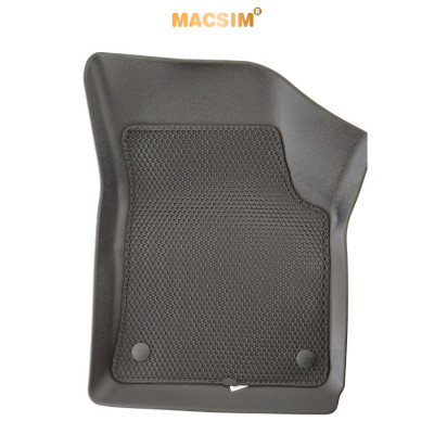 Thảm ô tô sd1 2 lớp dạng lưới lục giác Volkswagen teramont X màu đen - bề mặt cao su siêu sạch - Macsim