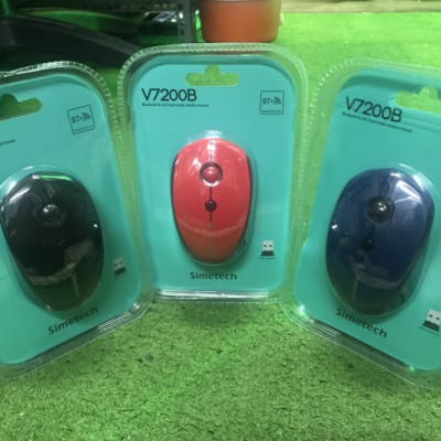 CHUỘT BLUETOOTH CHỐNG ỒN SIMETECH V7200B - HÀNG CHÍNH HÃNG GIAO MÀU NGẪU NHIÊN 