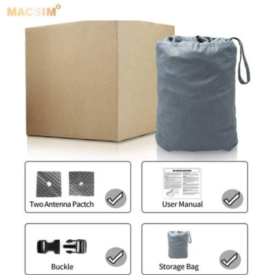 Bạt phủ ô tô chất liệu vải không dệt 4 lớp cao cấp thương hiệu MACSIM cho xe ô tô Huyndai stargazer- màu ghi