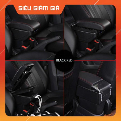 Hộp tỳ tay xe TOYOTA RUSH / AVANZA cao cấp tích hợp 7 cổng sạc USB - NHIỀU MÀU - Bảo hành 12 tháng Hàng Cao Cấp