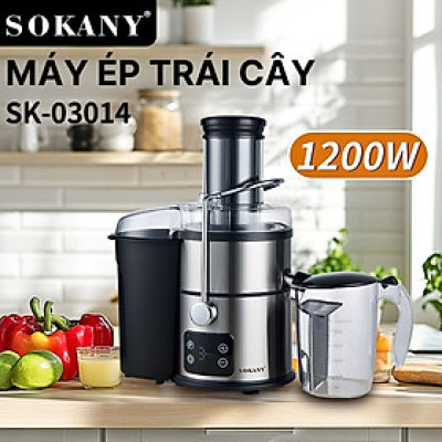 Máy ép trái cây đa năng SOKANY SK-03014 công suất cao lên đến 1200W, ép được trái cây hoa quả nhanh chóng - HÀNG CHÍNH HÃNG
