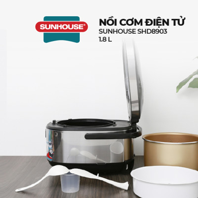 Nồi Cơm Điện Tử Sunhouse Mama SHD8903 (1.8 Lít) - Hàng chính hãng