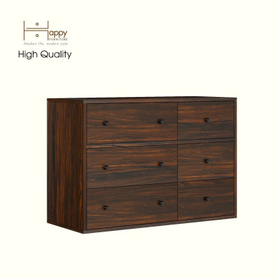 HAPPY FURNITURE , ZACY - Tủ lưu trữ 6 ngăn kéo , THK_211 , 90cm x 40cm x 63cm DxRxC, Sản phẩm phổ thông