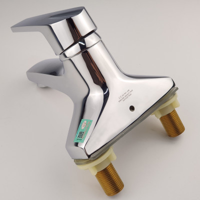 Vòi Lavabo 2 chân Đồng mạ Chrome Eurolife EL-IRIS03 ( Trắng bạc)