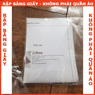 Rập giấy A0 bộ bé gái mã R38 (BẢN VẼ)