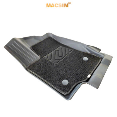 Thảm lót sàn ô tô 2 lớp cao cấp dành cho xe Toyota Prado 2024+ (sd3- 3 hàng ghế) nhãn hiệu Macsim chất liệu TPE màu đen