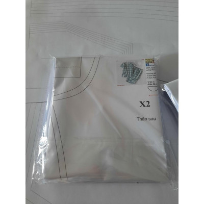 Rập giấy A0 mã 1412 - đầm phối ren cổ vuông (BẢN VẼ)