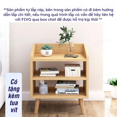 Tủ Tab Đầu Giường Mini FIVO Mẫu FT20 Có Hộc Tủ Tiện Lợi Phong Cách Đơn Giản, Phù Hợp Cho Mọi Kiểu Nhà, Sản Phẩm Nội Thất Lắp Ráp Thông Minh