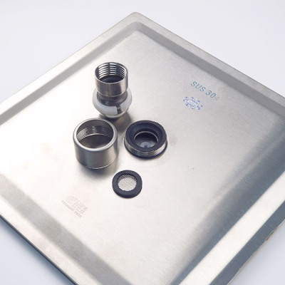 Đài sen tắm Inox SUS 304 Eurolife vuông EL-DSV20 (Trắng vàng)