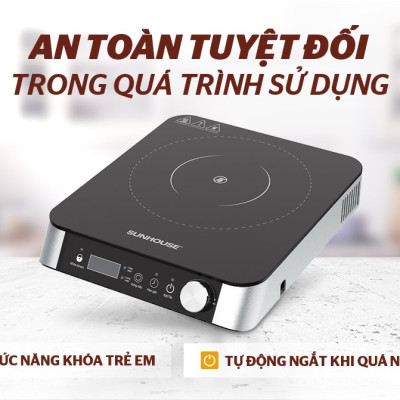 BẾP HỒNG NGOẠI HAI VÒNG NHIỆT SUNHOUSE SHD6024 - Hàng Chính Hãng