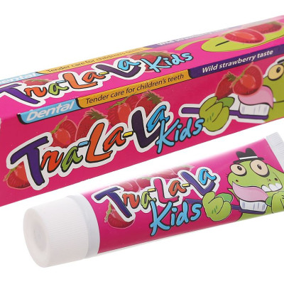 [HCM][SHIP HỎA TỐC] Kem Đánh Răng Dental Tra La La Kids Cho Trẻ Em Từ 3 Tuổi 50Ml. Sản phẩm chính ngạch Hiện đã có bán tại các nhà thuốc và siêu thị.