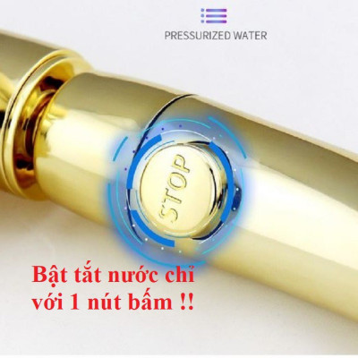 [SKM] Đầu vòi sen lọc nước áp suất cao có thể tháo rời 360 độ vàng bạc 206782 GOLD-206783 BẠC 