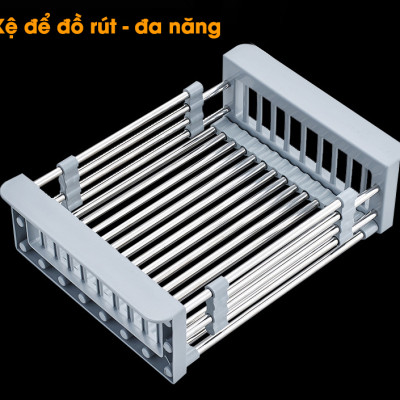 Bồn rửa chén inox 304 KOSKO, chậu rửa chén bát 82x45cm đúc lệch lắp được nhiều loại vòi nước rửa chén