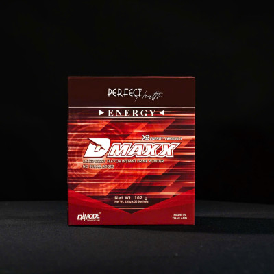DMAXX thức uống bổ sung vitamin năng lượng không đường DAMODE 21 gói dùng thử màu đỏ
