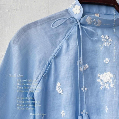 Rập giấy A0 áo dài gài nút 1 bên - bản vẽ- chỉ rập áo