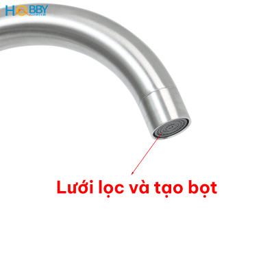 Vòi rửa chén bát lạnh inox 304 Hobby home decor RL1