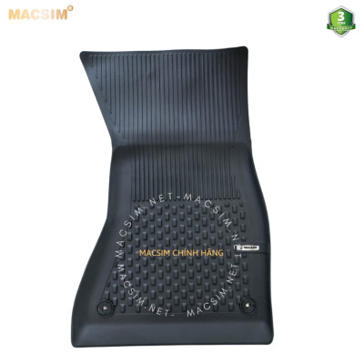 Thảm lót sàn ô tô nhựa TPE Silicon Audi A6 2011-2018 Black Nhãn hiệu Macsim