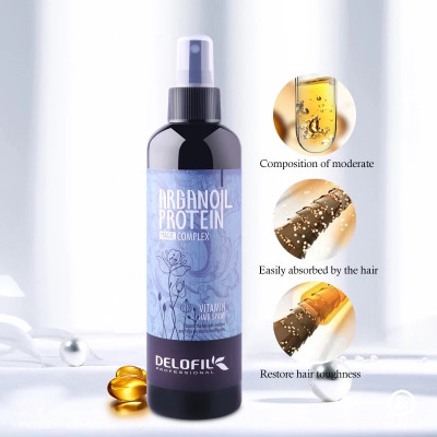 Xịt dưỡng tóc Vitamin E phục hồi sâu hư tổn Delofil Hair Spray – 260ml