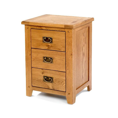 Tủ Đầu Giường Rustic 3 Hộc Gỗ Sồi IBIE (48 x 40 x 66 cm)