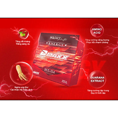 DMAXX thức uống bổ sung vitamin năng lượng không đường DAMODE 30 gói dùng thử màu đỏ