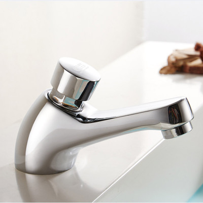Vòi Lavabo lạnh nhấn hơi Eurolife EL-119 (Trắng bạc)