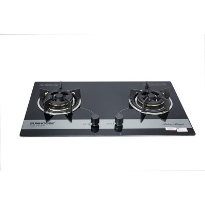 Bếp gas âm kính Sunhouse SHB8836, Mặt kính cường lực siêu bền, Có cảm biến tự động ngắt gas, Hàng chính hãng - Bảo hành 24 tháng tại nhà