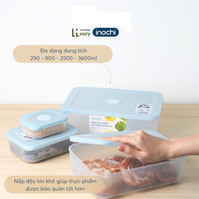 Hộp Thực Phẩm Trữ Đông Hokkaido 290-900-2500-3600 - An Toàn, Tiện Lợi, Bảo Quản Thực Phẩm Tươi Ngon - INOCHI