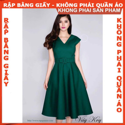 Rập giấy A0 đầm nữ mã 392 (BẢN VẼ)
