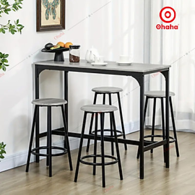 Freeship HCM - Bộ bàn ăn đa năng có ghế Ohaha - BA015