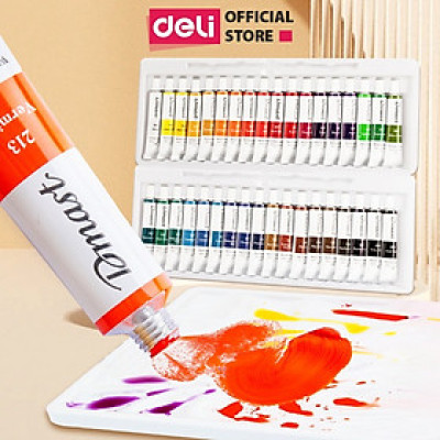 Màu Nước Dmast Cao Cấp Deli - Màu Nước Dạng Tuýp 12ml - Màu Sắc Đa Dạng Dễ Dàng Chồng Màu - Tô Vẽ Chuyên Nghiệp