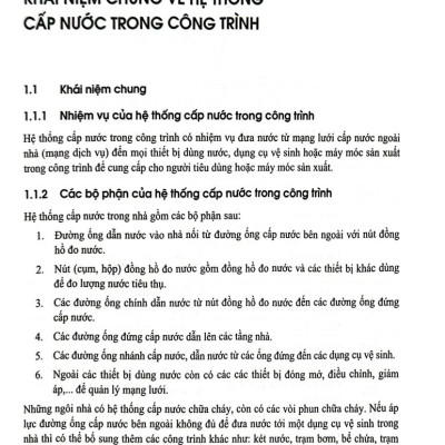 Cấp Thoát Nước Trong Nhà Và Công Trình