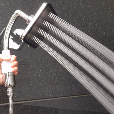 Tay sen siêu tăng áp mặt vuông, lõi lọc Vitamin C Eurolife EL-H145 (Trắng bạc)