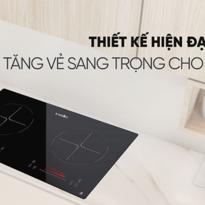 Bếp điện từ đôi Karofi KIC-D63 4.000W 8 mức công suất - Miễn phí vận chuyển toàn quốc - Bảo hành 24 tháng - Hàng chính hãng