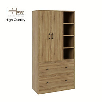 [Happy Home Furniture] SALY ,  Tủ quần áo đa năng - kết hợp kệ ,  90cm x 40cm x 180cm ( DxRxC), TCM_008