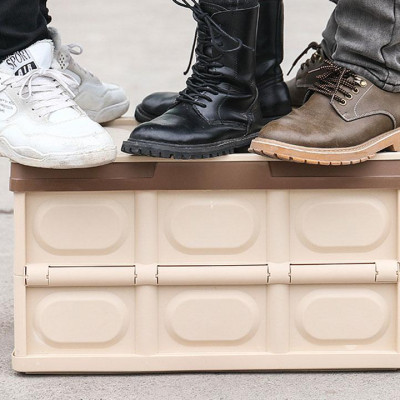 Thùng đựng đồ Ô Tô để cốp có thể gập gọn có nắp đậy, dùng để đựng đồ chơi trẻ em, đồ đi chợ, siêu  thị, đồ chơi khi đi dã ngoại hay pic nic để xe bạn gọn gàng hơn khi di chuyển - dung tích55L